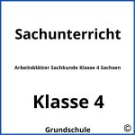 Arbeitsblätter Sachkunde Klasse 4 Sachsen