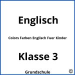 Colors Farben Englisch Fuer Kinder