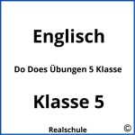 Do Does Übungen 5 Klasse