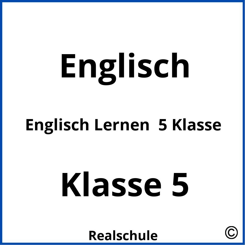 Englisch Lernen  5 Klasse