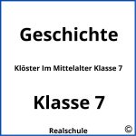 Klöster Im Mittelalter Klasse 7