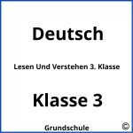 Lesen Und Verstehen 3. Klasse