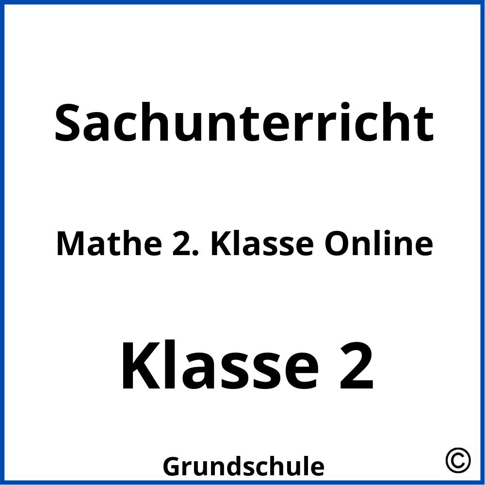 Mathe 2. Klasse Online