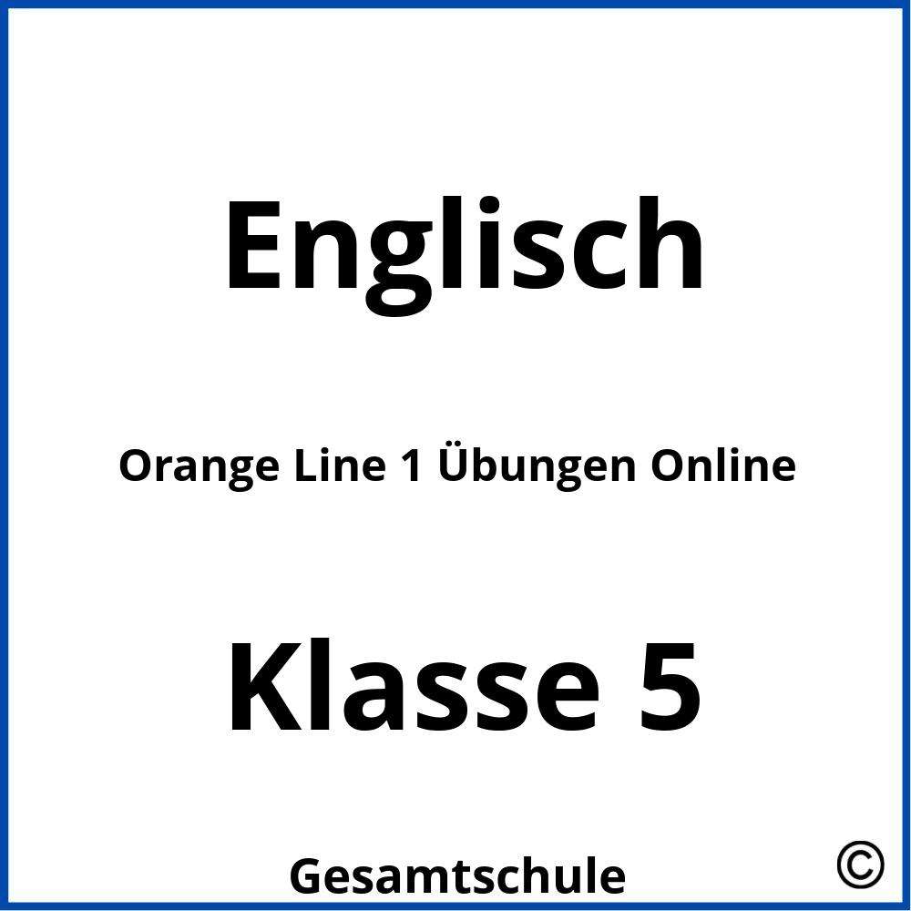 Orange Line 1 Übungen Online